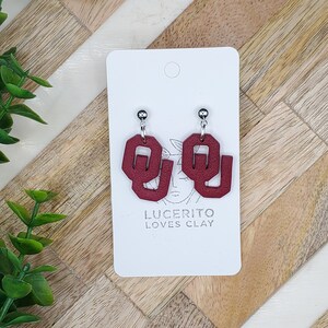 College Ohrringe | leicht | Statement Ohrringe | handgemacht | Polymer Clay Ohrringe | moderner Schmuck | schlichter Schmuck | hypoallergen