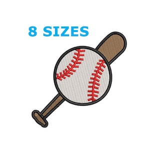 Baseball EMBROIDERY DESIGN FIles, Baseball Embroidery FIles, Patch FIles , Machine file, Baseball Embroidery Design File 8/sizes