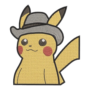 Pikachu Grey Felt Hat - Etsy