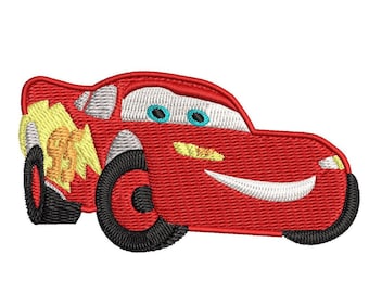 Lightning McQueenEmbroidery Design File, Lightning McQueen Embroidery Design (4 Sizes)