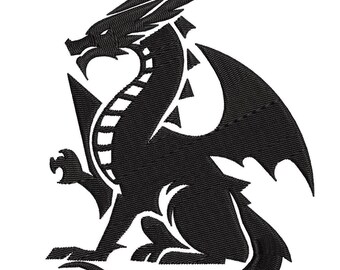 Dragon Embroidery Design | Dragon Embroidery Design Machine Files | Digital Download  6/sizes  #14