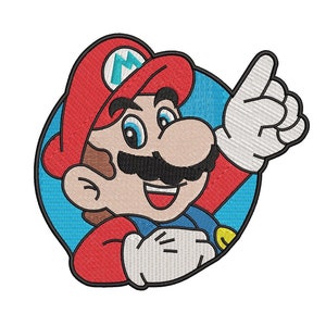 Embroidery Design Super Mario Embroidery Design Machine File, 4/sizes  #5