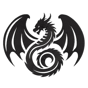 Dragon Embroidery Design | Dragon Embroidery Design Machine Files | Digital Download  5/sizes  #24
