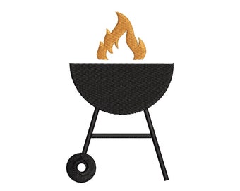 Diseño de bordado a máquina para parrilla de barbacoa, diseño de bordado para barbacoa, diseño de bordado para parrilla (7 tamaños)