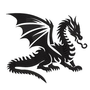 Dragon Embroidery Design | Dragon Embroidery Design Machine Files | Digital Download  6/sizes  #17