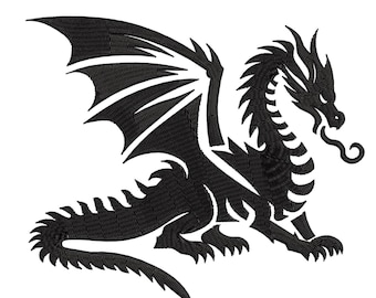 Borduurontwerp draken | Draak borduurwerk ontwerp machinebestanden | Digitale download 6/formaten #17