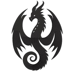 Dragon Embroidery Design | Dragon Embroidery Design Machine Files | Digital Download  5/sizes  #20