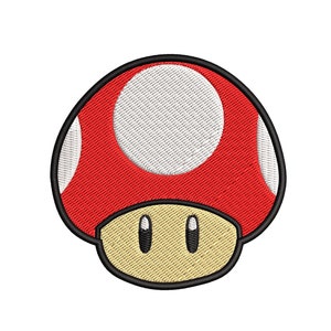 Super Mario Pilz-Stickerei-Design #2