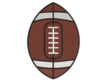 American Football Ball EMBROIDERY DESIGN, Rugby Ball Embroidery FIles, Patch FIles , Machine file, Football Embroidery Design File 7/sizes