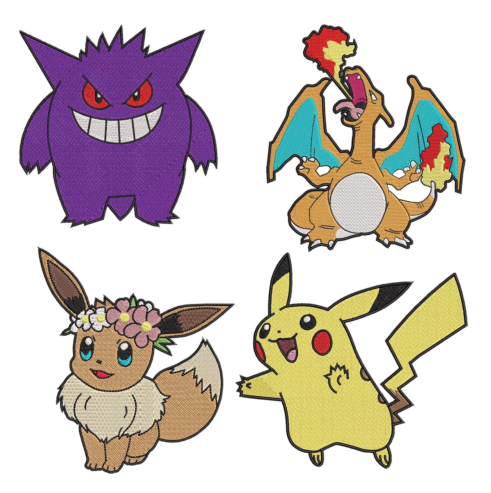 20 POKEMON EMBROIDERY DESIGNS Machine File Customize, Best Seller ...
