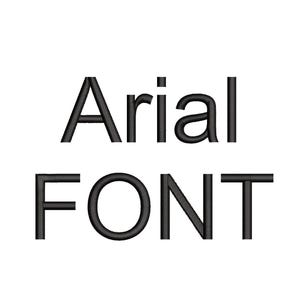 Embroidery Font Arial 8 Sizes, Embroidery Fonts Machine File, Patch files, Embroidery files, digital 8 sizes
