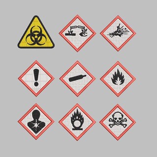 Cartello Pericolo Acido Nitrico - Vsafety 600x200 Mm - Plastica Rigida EN ISO 7010