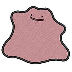 Pokemon Ditto Embroidery Design, Machine File (4 Sizes)