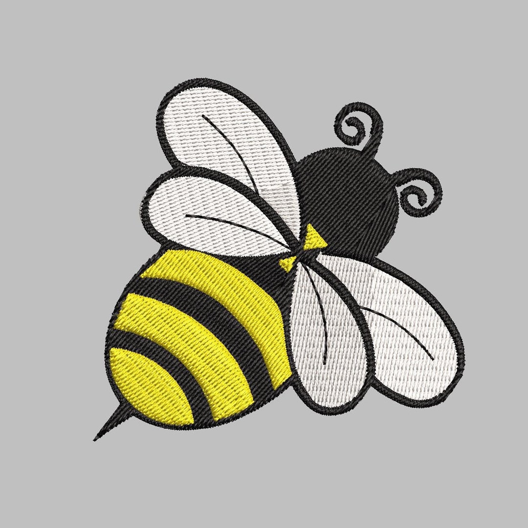Bee EMBROIDERY DESIGN, Bee #2 - Etsy