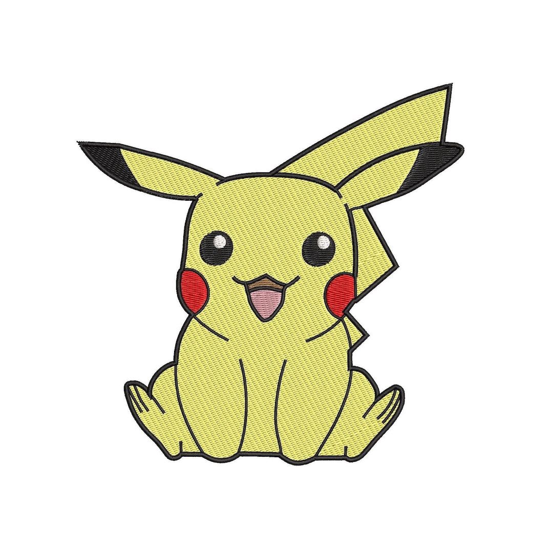 EMBROIDERY DESIGN Pokemon Pikachu, Pokemon Pikachu Embroidery