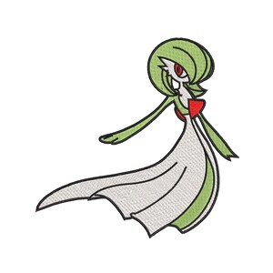Pokémon Gardevoir broderidesignfil (4 storlekar) (digital nedladdning)