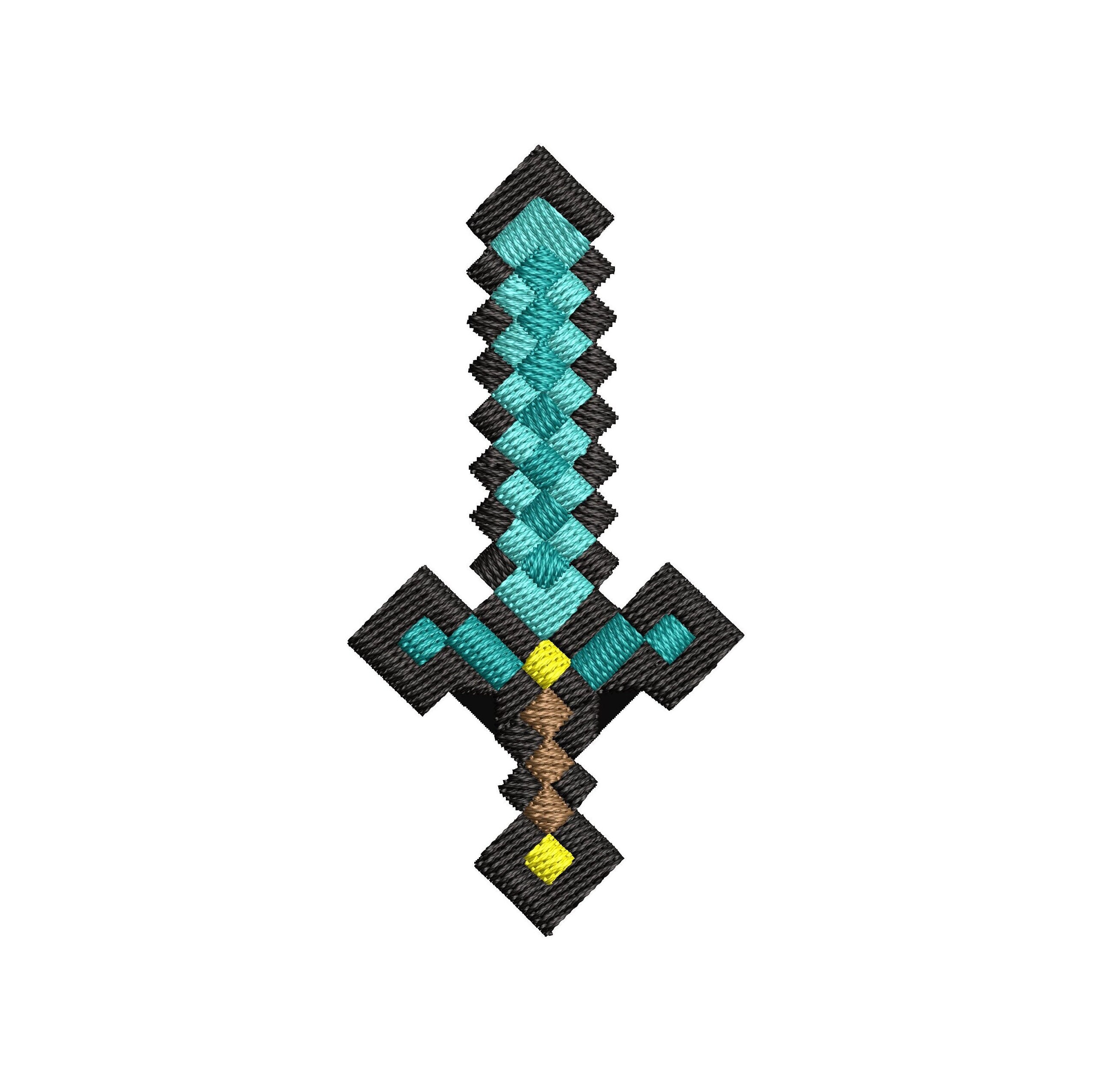 Minecraft Sword Embroidery Design, Minecraft EMBROIDERY DESIGN