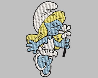 Smurfette,  Smurfs  Embroidery  Design  #1