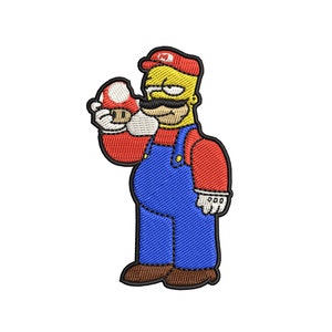 Super Mario Mushroom Embroidery Design #3