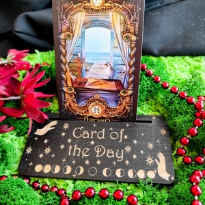Tarotkaarthouder voor Tarot, Lenormand of Orakelkaart, kaart van de dag, tarotaccessoires, hekserij waarzeggerij tools