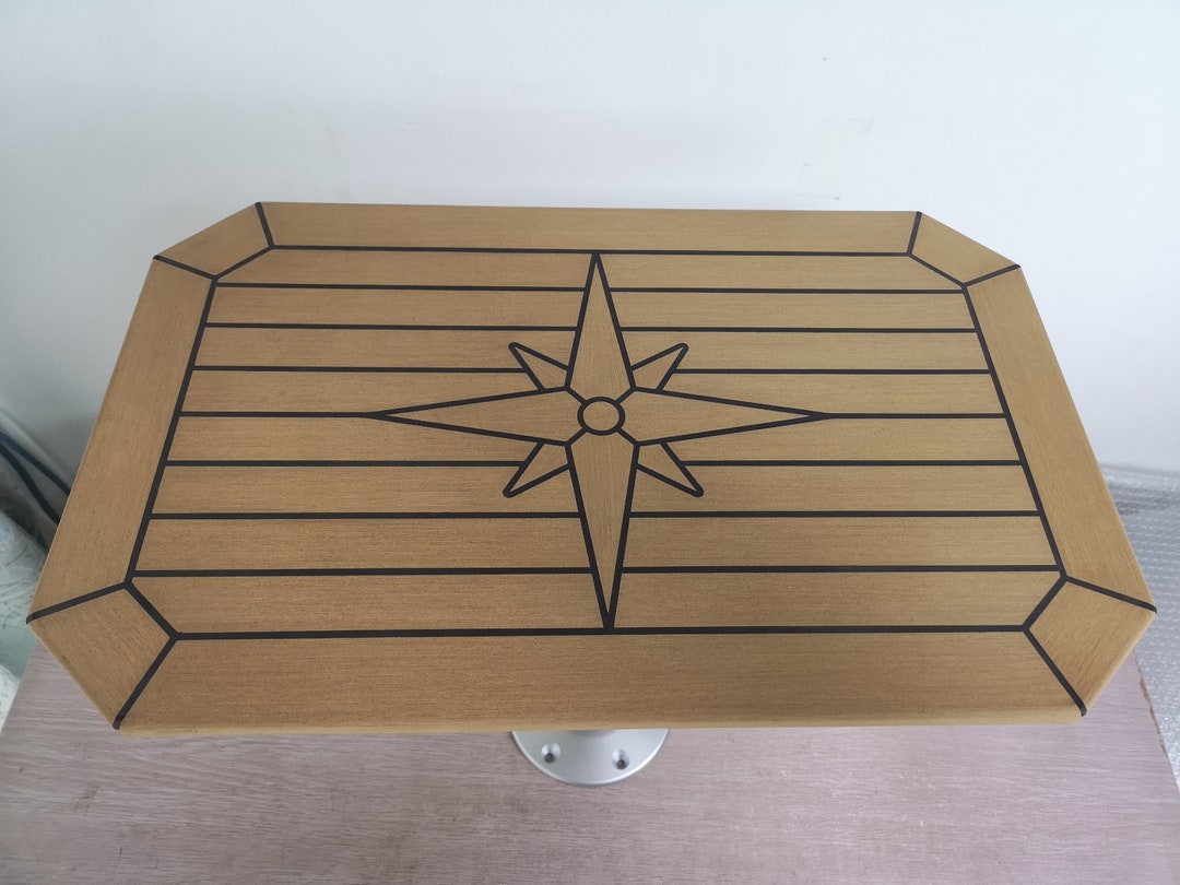 Wpc Tabletop Genuine Teak Composite WPC Table Top Full Caulked Slats Nautic - Etsy ...