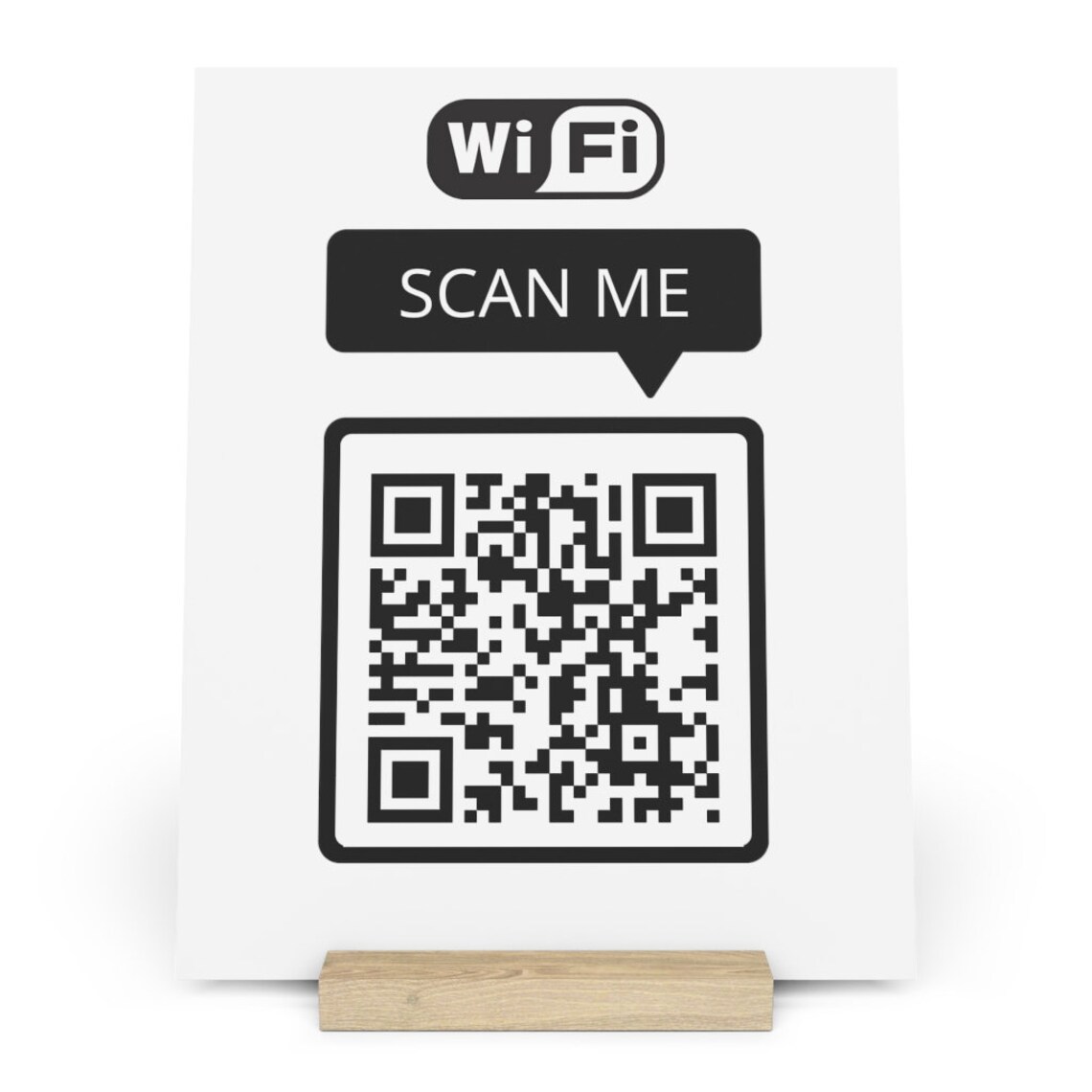 Wifi QR Code Signs. Qr Codes Sign Wood Display. Wifi Qr Code - Etsy