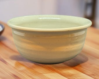 Handmade White Pottery Bowl: Food Safe, Microwave Safe