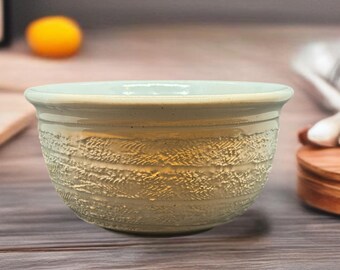 Handmade White Pottery Bowl: Food Safe, Microwave Safe