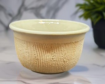 Handmade White Pottery Bowl: Food Safe, Microwave Safe