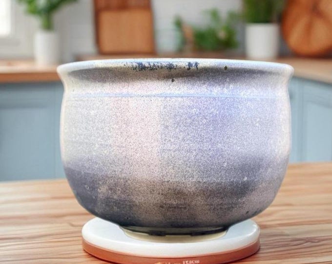 Featured listing image: Purple Cereal / Soup / Salsa Bowl