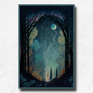 Poster Magic Forest / Carta riciclata