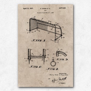 Fußballtor Patent Poster | Recycling Papier