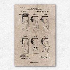 Poster di brevetto per carta igienica / carta riciclata
