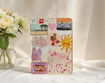 Art Collage Kindle Paperwhite 12th 7&quot; Case, All New Kindle Colorsoft, Paperwhite 11th 6.8&quot; 10th 6&quot; Cover, Kindle 2024, Auto Wake/Sleep