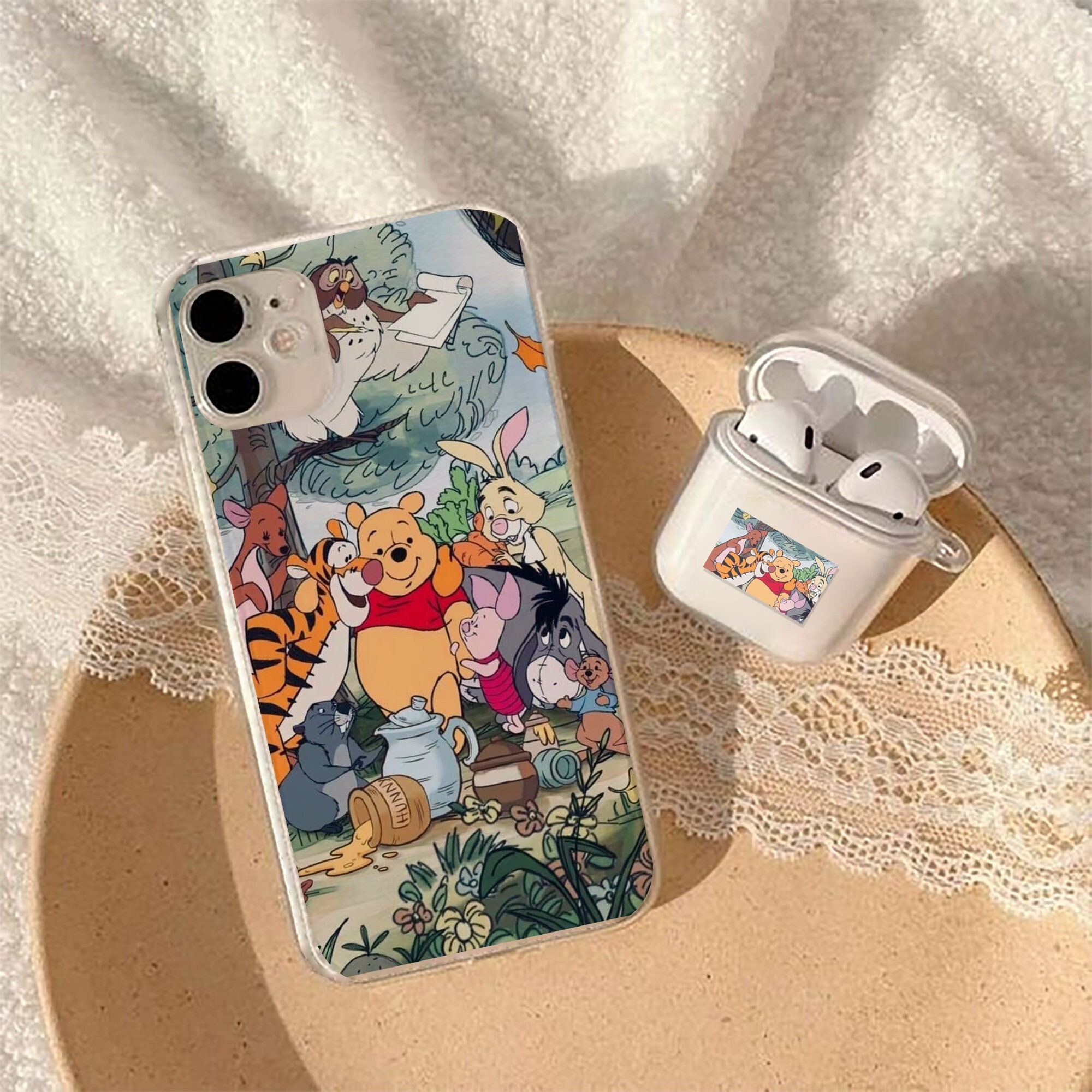 Discover Winnie the Pooh family Clear Phone case iPhone 14 13 12 mini case iPhone XS Max Case