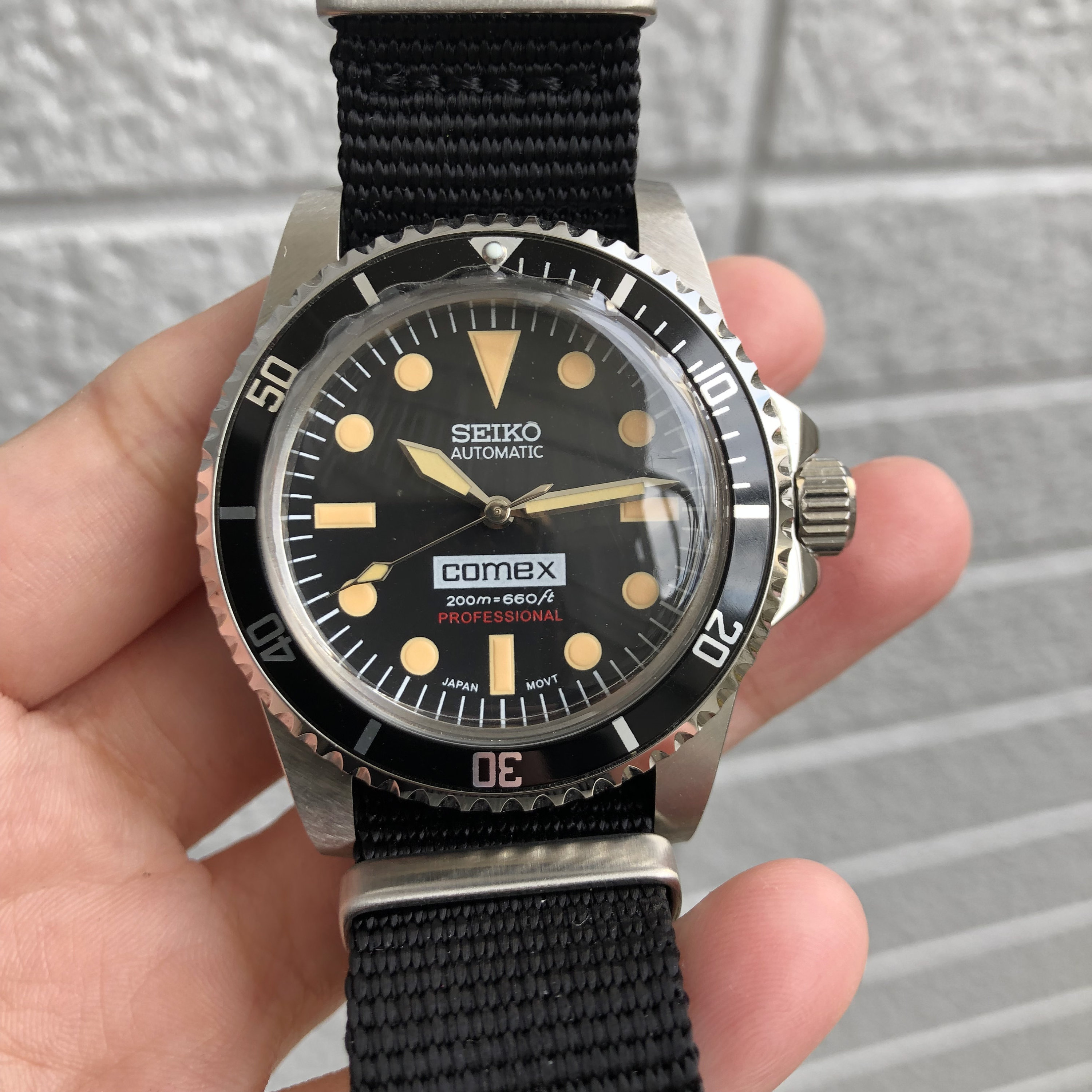 Seiko MOD Diver Vintage Comex Dial Nato Strap Nh35aone Year - Etsy Australia