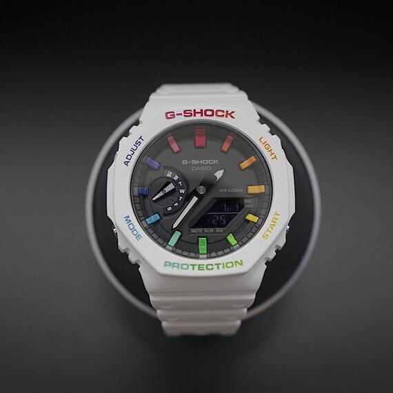 G-shock Ga2100 Oak Customized Rainbow Colorful GA-2100-7AJF - Etsy