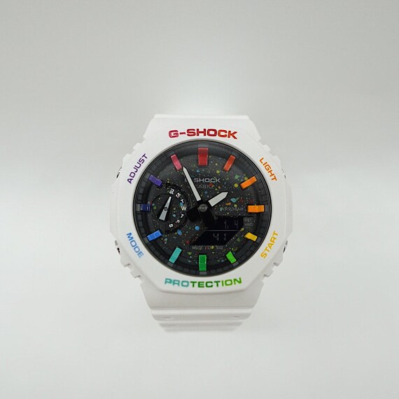 G-shock Ga2100 Oak Customized Rainbow Colorful GA-2100-7AJF - Etsy