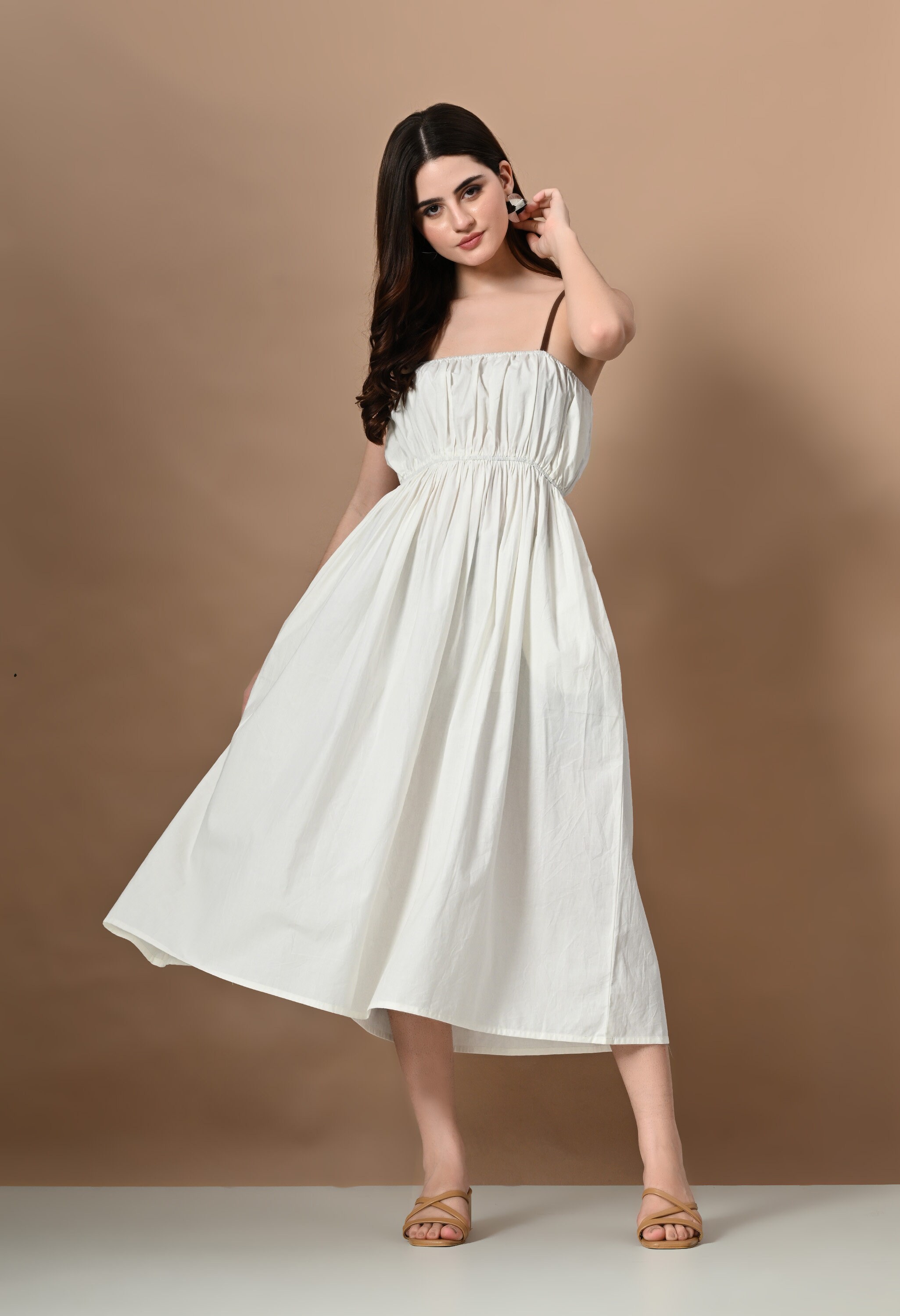 White Organic Cotton Cecilia Dress main image 0