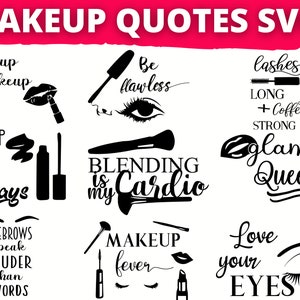 Gorgeous Makeup SVG Bundle - Beauty, Cosmetics, and Glam - Digital Download - DIY Makeup Crafts - SVG Cut Files for Cricut and Silhouette