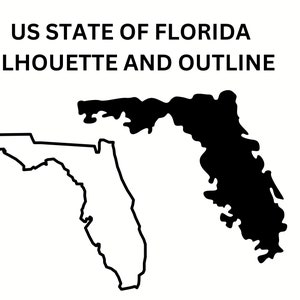 US Bundesstaat Florida Umriss SVG für Cricut - US Premium Silhouette Design