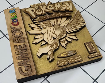 Wooden Pokémon Gold Version (Gameboy Color)