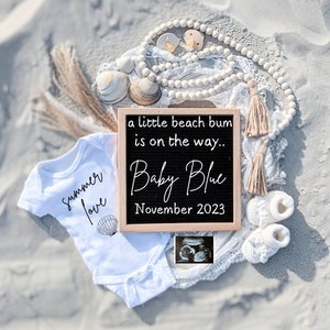 Beach Pregnancy Announcement  |Pregnancy Announcement Beach | Summer| Ocean |  Baby Announcement| Pregnancy Announcement | Beach Pregnancy