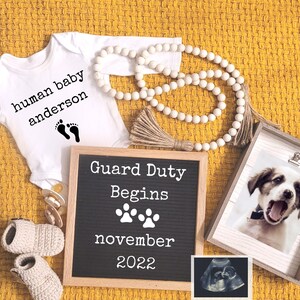Pregnancy Announcement With Dog Pet Cat |Pregnancy Announcement | Baby Reveal |  Baby Announcement| Customize Pregnancy Announcement Digital