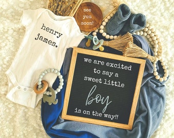It's a boy Gender Reveal Boy Pregnancy Announcement | Boy Gender Reveal Digital social media| Gender Announcement Digital | Baby Announce