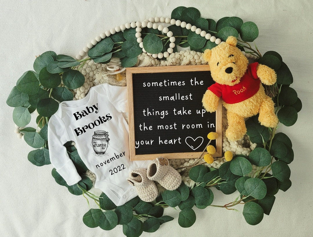 Winnie the sale pooh baby announcement