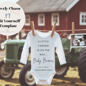 Schwangerschaftansage | Babymitteilung | Grüner Traktor | Bauernhof | Western| Babymitteilung| Schwangerschaftansage | Bauer Schwangerschaft