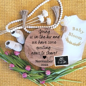 Spring Baby Announcement: Customizable Digital Template
