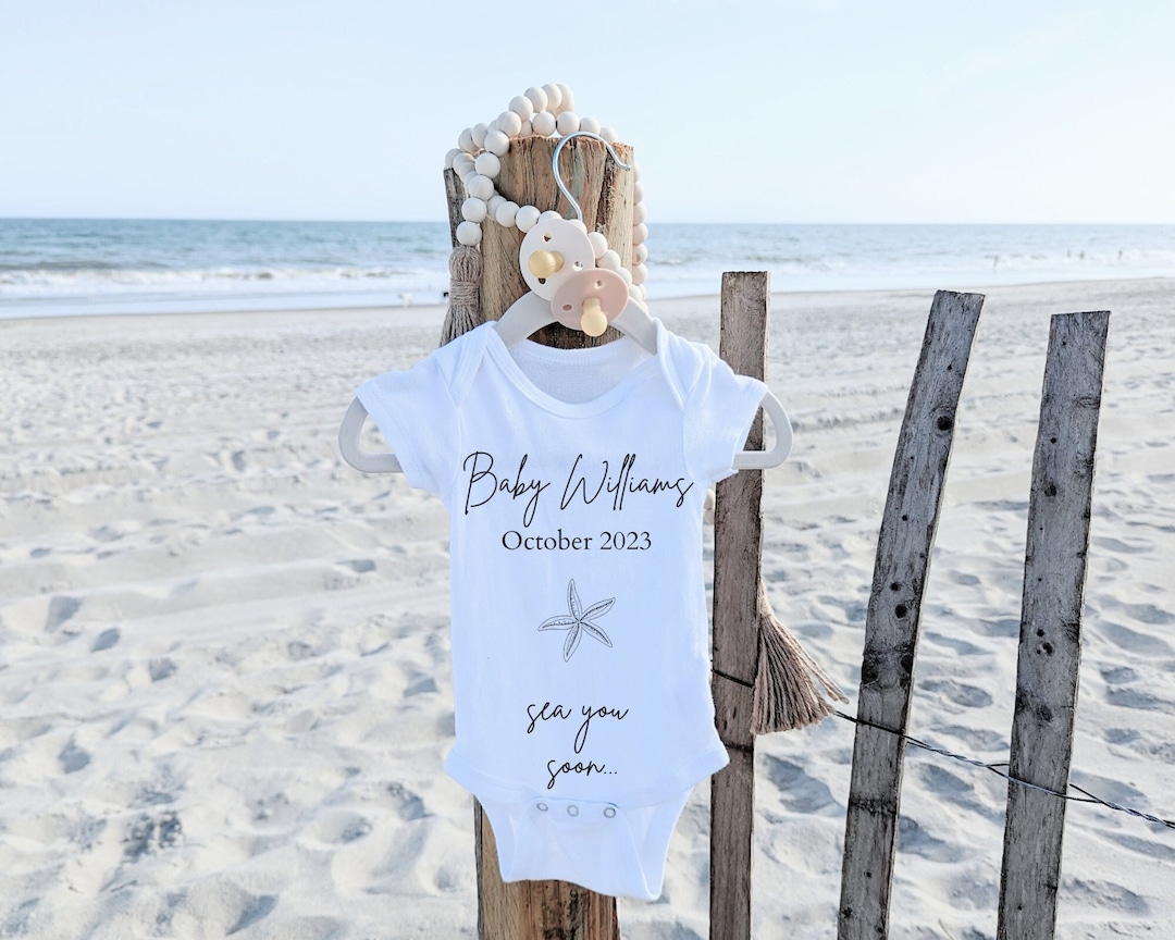 Beach Pregnancy Announcement pregnancy Announcement Summer