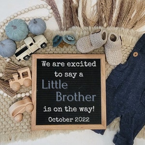 C'est un garçon Gender Reveal Boy Annonce de grossesse | Voiture de camion | Réseaux sociaux Petit Frère| Annonce de genre numérique | Bébé garçon